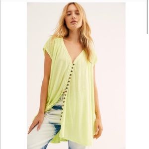 NWOT/Free people highland button down top/S